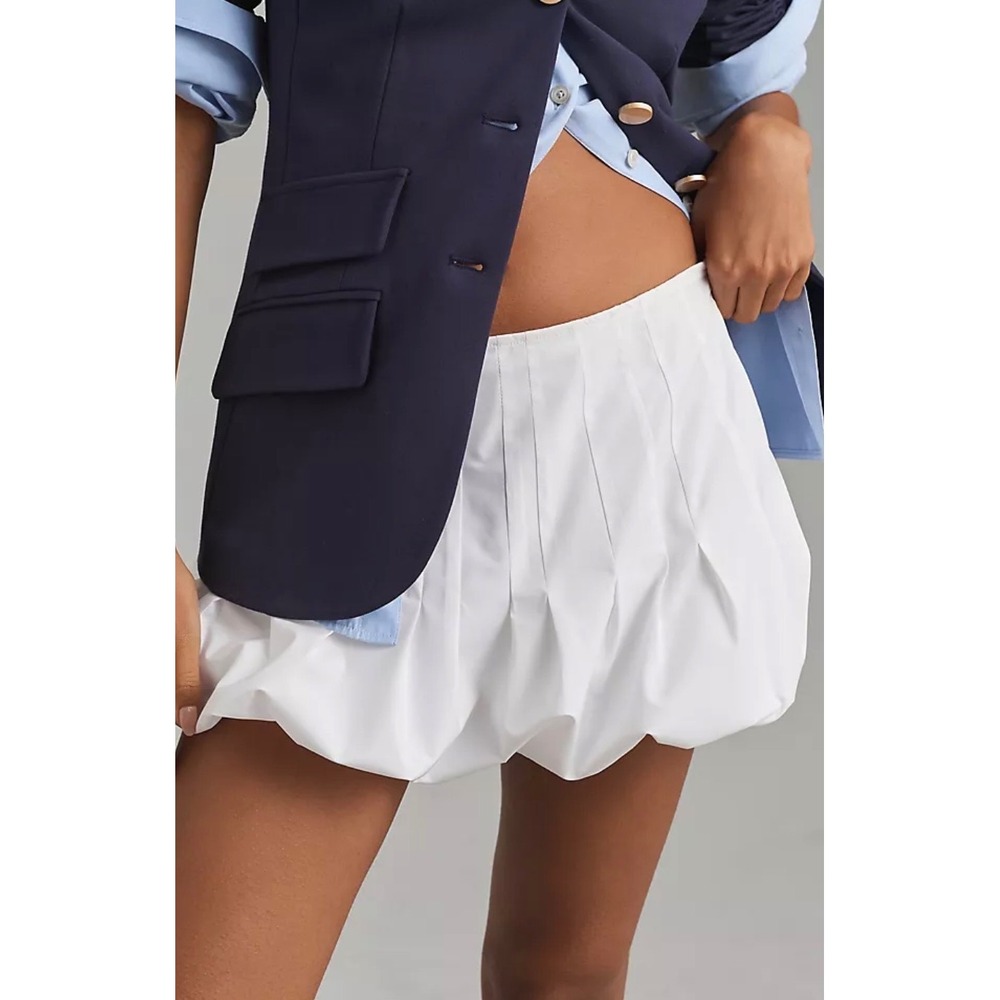 Geel Cloud Bubble Skirt M White Balloon Mini Coquette Scandi Y2K Balletcore
